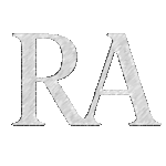 RA&Company合同会社のロゴです。RとAを横に並べていて、スケッチ風の処理がされています。