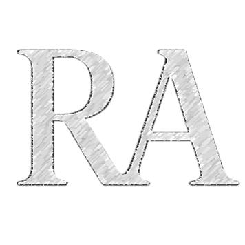 RA&Company合同会社のロゴです。RとAを横に並べていて、スケッチ風の処理がされています。